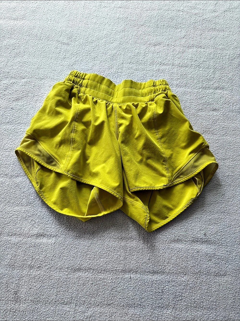 lululemon Track That High-Rise Lined Short 3" Athletic Shorts yellow